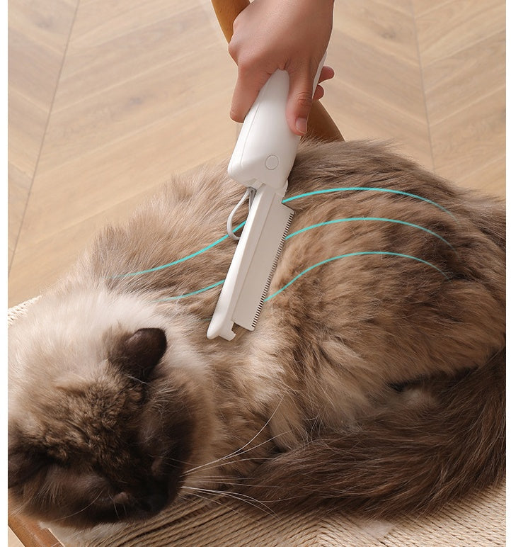 Pet Grooming Brush – Gentle Hair Remover & Massage Tool for Dogs & Cats - Furever Base