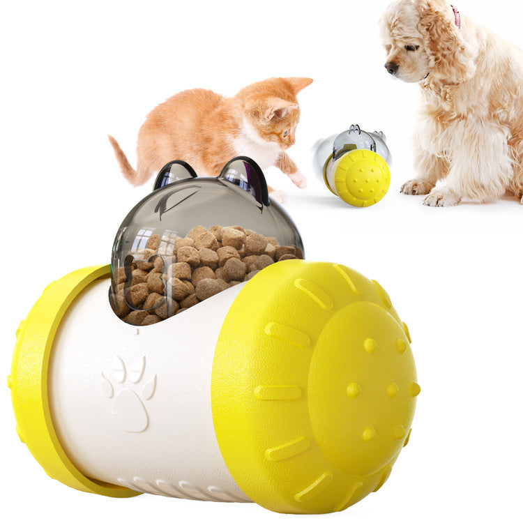 Interactive Pet Food Dispenser Toy – Slow Feeder & Enrichment Ball - Furever Base