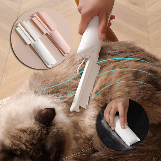 Pet Grooming Brush – Gentle Hair Remover & Massage Tool for Dogs & Cats - Furever Base