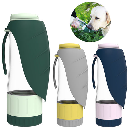 2-in-1 Portable Dog Water Bottle & Food Bowl – Foldable Travel Dispenser for Pets - Furever Base